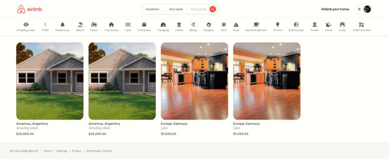 Airbnb clone